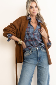 Drykorn :  Soft wrap cardigan Wilkie | cognac  - img5