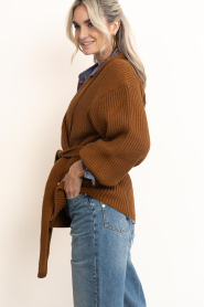 Drykorn :  Soft wrap cardigan Wilkie | cognac  - img7
