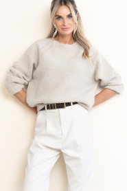 Drykorn :  Soft alpaca sweater Pemiri | beige - img4