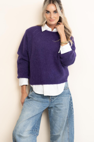 Drykorn |  Soft alpaca sweater Pemiri | purple | Picture 4