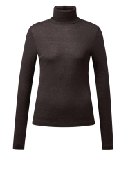 Drykorn |  Wool turtleneck Zerafne | brown