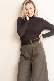 Drykorn |  Wool turtleneck Zerafne | brown | Picture 4