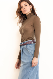 Drykorn |  Wool turtleneck Zerafne | taupe | Picture 6