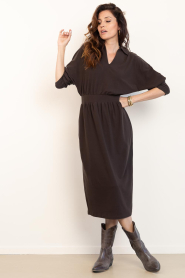 Drykorn |  Soft lyocell blend dress Fynoria | brown. | Picture 2
