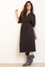Drykorn |  Soft lyocell blend dress Fynoria | brown. | Picture 4
