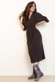 Drykorn |  Soft lyocell blend dress Fynoria | brown. | Picture 5