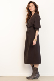 Drykorn |  Soft lyocell blend dress Fynoria | brown. | Picture 6