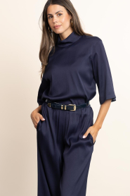 Drykorn :  Satin top Aletia | blue - img2