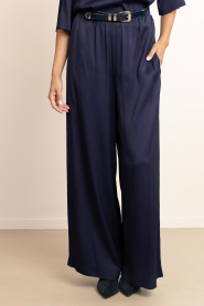 Drykorn |  Satin wide trousers Tweezer | blue | Picture 4