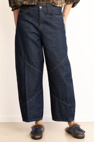 Drykorn :  Cropped barrel jeans Swore | blue - img4