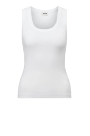 Drykorn |  Baby rib singlet Tavira | white