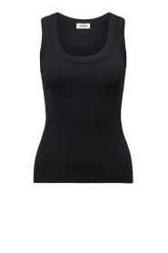 Drykorn |  Baby rib singlet Tavira | black | Picture 1