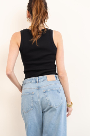 Drykorn |  Baby rib singlet Tavira | black | Picture 6