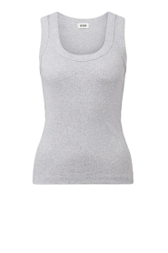 Drykorn |  Baby rib singlet Tavira | grey