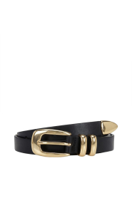 Drykorn |  Leather belt Merva | black | Picture 1