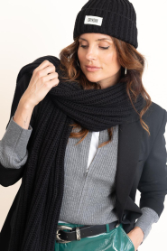 Drykorn |  Wool blend beanie Enai | black | Picture 2