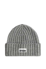 Drykorn |  Wool blend beanie Enai | grey 