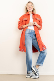 Wild |  Boho Embroidered jacket Angele | red | Picture 3