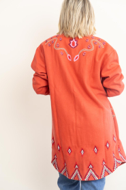 Wild |  Boho Embroidered jacket Angele | red | Picture 7