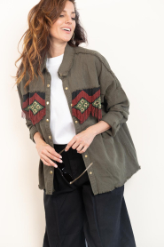 Wild :  Boho jacket Josefa | green - img5