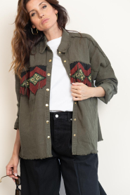 Wild :  Boho jacket Josefa | green - img6