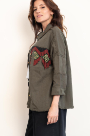 Wild :  Boho jacket Josefa | green - img7