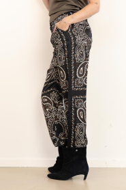 Wild |  Satin paisley pants Jaylen | black | Picture 6
