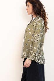 Wild :  Satin paisley blouse Fayruz | green - img7