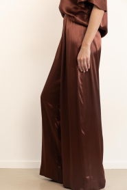 Milla |  Shiny trousers Jill | brown | Picture 5