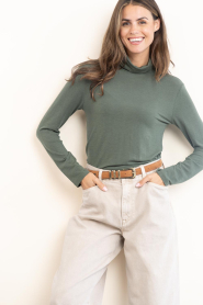 Milla |  Stretch tencel top Elin | green | Picture 2