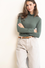 Milla |  Stretch tencel top Elin | green | Picture 4