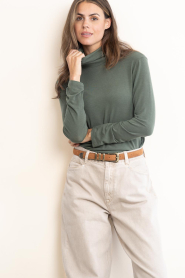 Milla |  Stretch tencel top Elin | green | Picture 5