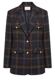 Badits |  Checked blazer Ninety | dark blue | Picture 1