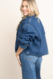 Badits :  Lined denim bomber Mariola | blue - img8
