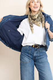 Badits :  Lined denim bomber Mariola | blue - img9