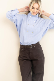 Badits |  Chef blouse Gavina | blue | Picture 4