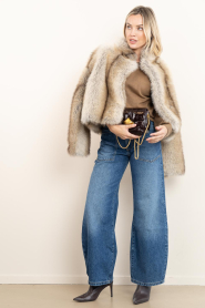 Badits :  Wide leg jeans with patch pockets Solange | blue - img2