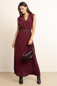 Louizon |  Sleeveless dress Cercy | burgundy | Picture 3