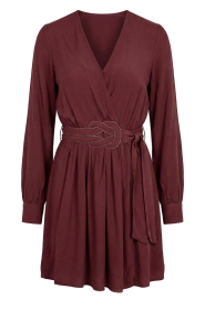Louizon |  Viscose dress Craon | burgundy | Picture 1