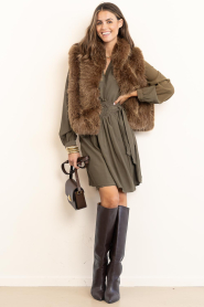 Louizon |  Viscose dress Craon | green | Picture 3