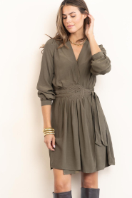 Louizon |  Viscose dress Craon | green | Picture 4