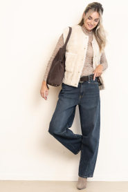 Louizon |  Teddy waistcoat Yakim | beige  | Picture 3