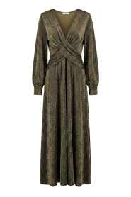 Louizon |  Lurex stretch maxi dress Ethan | gold | Picture 1