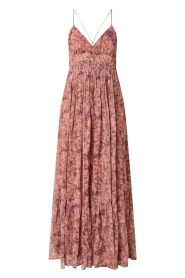 ba&sh |  Maxi dress with print Agnes | pink | Picture 1