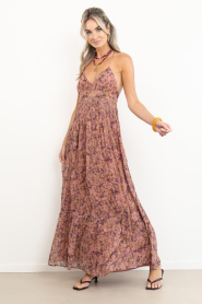 ba&sh |  Maxi dress with print Agnes | pink | Picture 4