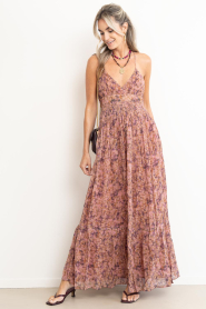 ba&sh |  Maxi dress with print Agnes | pink | Picture 5