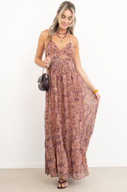 ba&sh |  Maxi dress with print Agnes | pink | Picture 6
