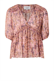 ba&sh |  Top with print Asya | pink | Picture 1