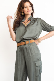 ba&sh |  Satin blouse Camila | green | Picture 4
