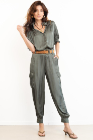 ba&sh |  Satin blouse Camila | green | Picture 3